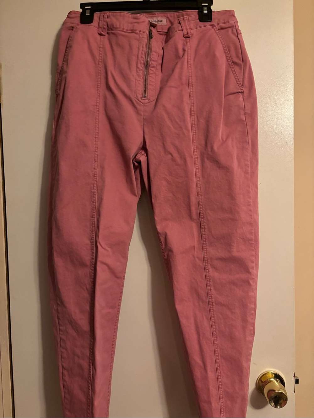 Amazon Essentials Pink Casual Jogger Jeans with Front Zip